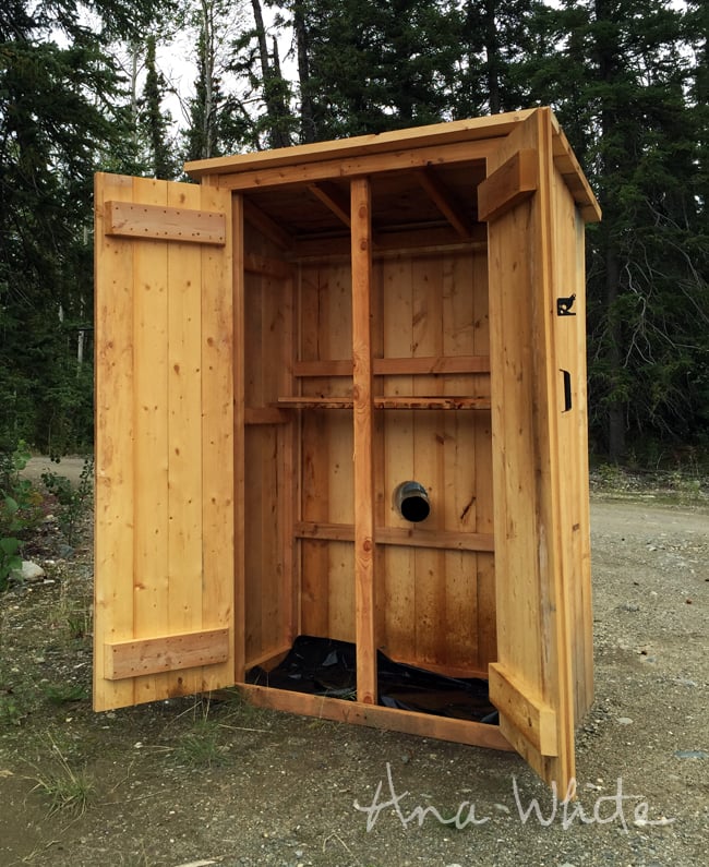 Small Outdoor Shed or Closet Converted into Smokehouse 
